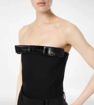 Haut bustier avec nœud