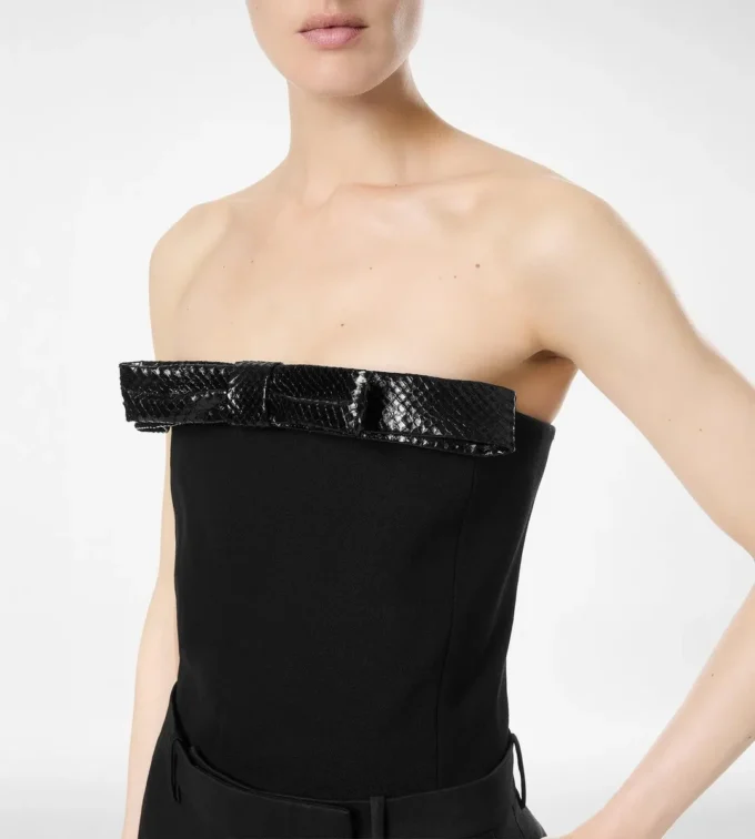 Haut bustier avec nœud Haut bustier avec nœud