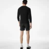 Henley en coton stretch côtelé