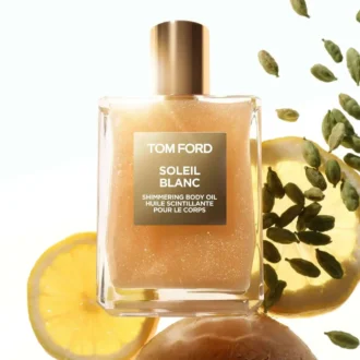 Huile corporelle scintillante Soleil Blanc