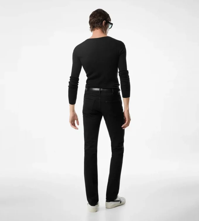 Jean droit stretch noir