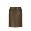 Jupe crayon en cuir au-dessus du genou Jupe crayon en cuir au-dessus du genou