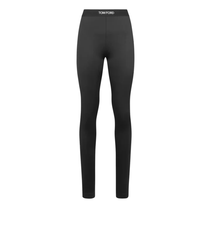 Leggings signature en jersey brillant