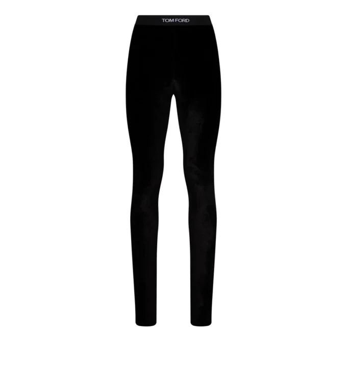 Leggings Signature en velours stretch