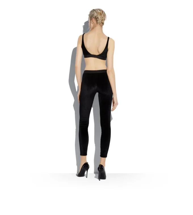 Leggings Signature en velours stretch