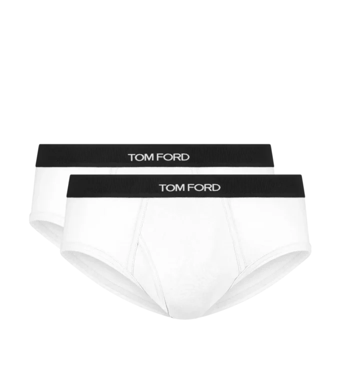 Lot de deux slips en coton Lot de deux slips en coton