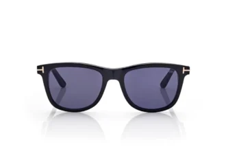 Lunettes de soleil carrées souples en corne