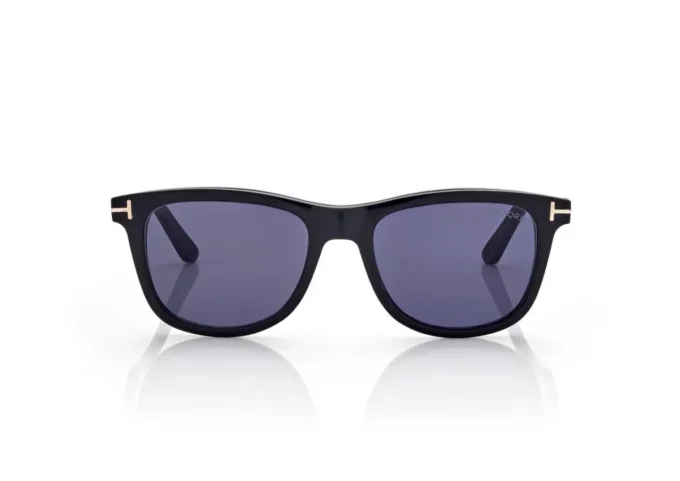 Lunettes de soleil carrées souples en corne