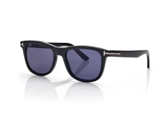 Lunettes de soleil carrées souples en corne