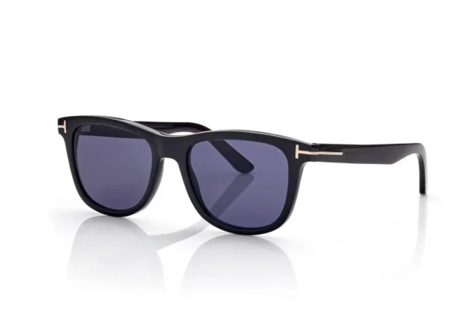 Lunettes de soleil carrées souples en corne
