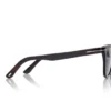 Lunettes de soleil carrées souples en corne