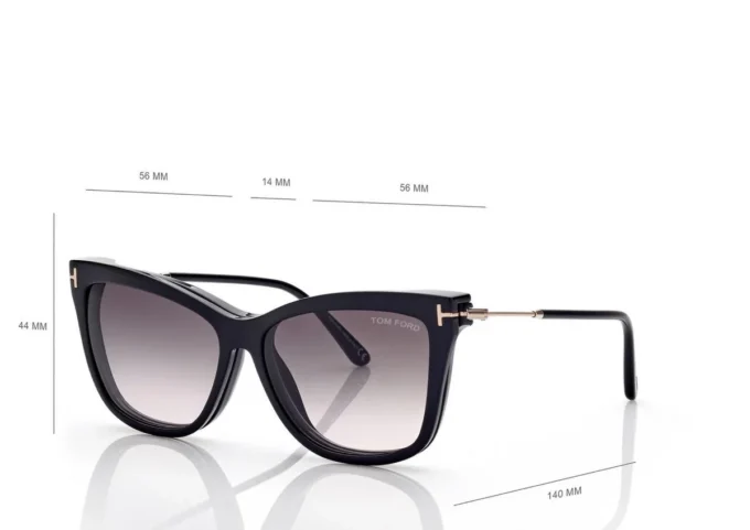 Lunettes de soleil à clip Blue Block Soft Cat Eye Opticals