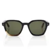 Lunettes de soleil géométriques en corne
