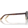 Lunettes de soleil géométriques en corne