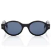 Lunettes de soleil ovales en corne