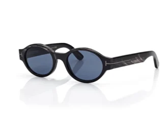 Lunettes de soleil ovales en corne