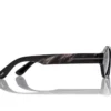 Lunettes de soleil ovales en corne