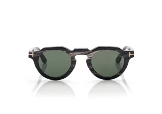 Lunettes de soleil rondes en corne Lunettes de soleil rondes en corne