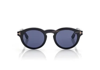 Lunettes de soleil rondes en corne Lunettes de soleil rondes en corne