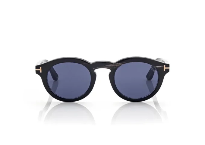 Lunettes de soleil rondes en corne Lunettes de soleil rondes en corne