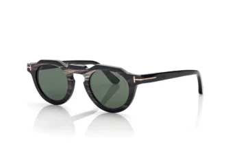 Lunettes de soleil rondes en corne Lunettes de soleil rondes en corne