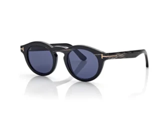 Lunettes de soleil rondes en corne Lunettes de soleil rondes en corne