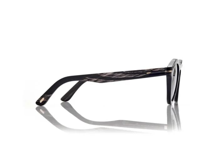 Lunettes de soleil rondes en corne Lunettes de soleil rondes en corne