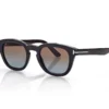 Lunettes de soleil rondes souples en corne
