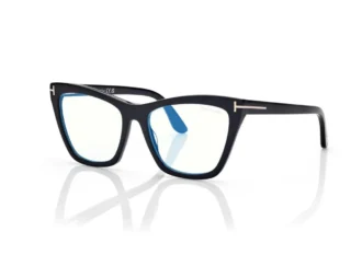Lunettes de vue Blue Block Cat Eye avec clip solaire