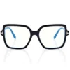 Lunettes de vue carrées bleues Lunettes de vue carrées bleues
