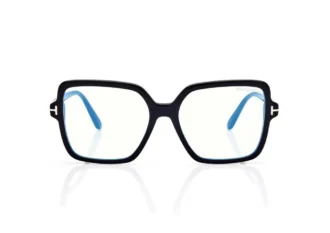 Lunettes de vue carrées bleues