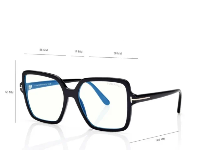 Lunettes de vue carrées bleues Lunettes de vue carrées bleues