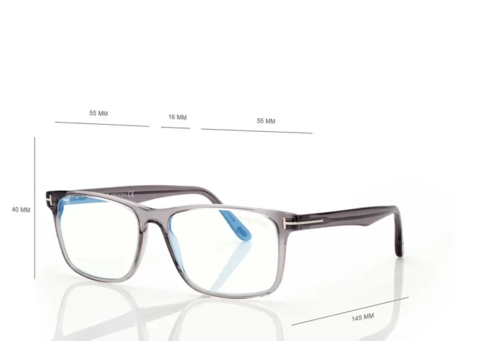 Lunettes de vue carrées Blue Block