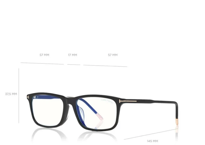 Lunettes de vue carrées Blue Block