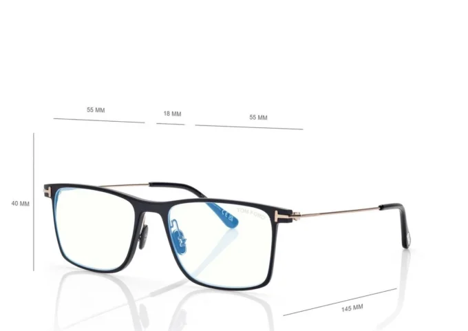 Lunettes de vue carrées Blue Block