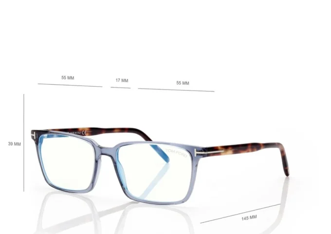 Lunettes de vue carrées Blue Block