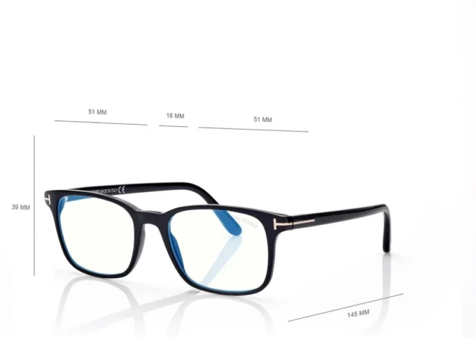 Lunettes de vue carrées Blue Block