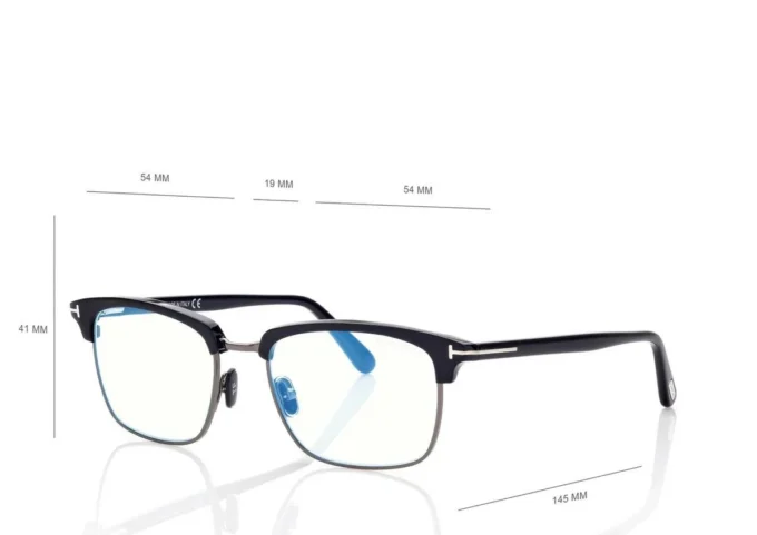 Lunettes de vue carrées Blue Block
