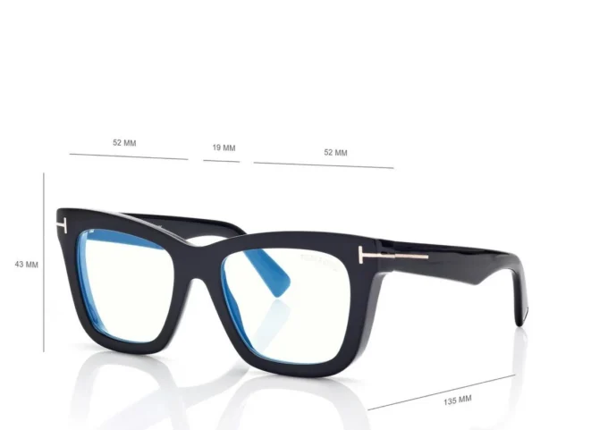 Lunettes de vue carrées Blue Block