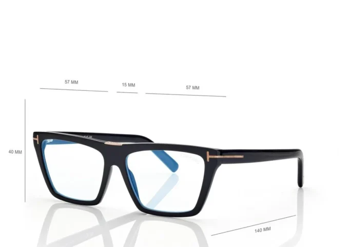 Lunettes de vue carrées Blue Block