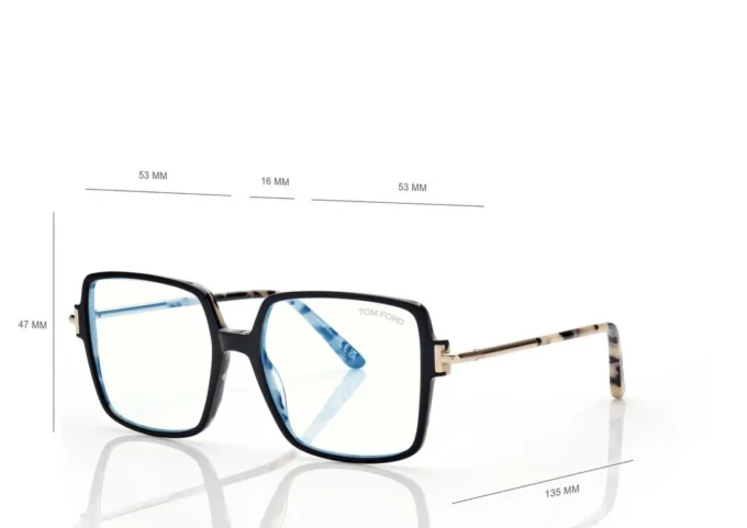 Lunettes de vue carrées Blue Block