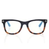 Lunettes de vue carrées Blue Block avec clip solaire