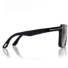 Lunettes de vue carrées Blue Block avec clip solaire