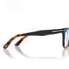 Lunettes de vue carrées Blue Block avec clip solaire