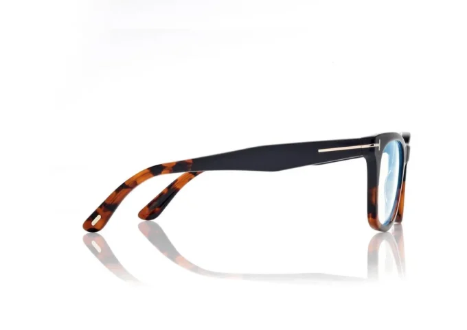 Lunettes de vue carrées Blue Block avec clip solaire