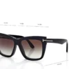 Lunettes de vue carrées Blue Block avec clip solaire