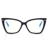 Lunettes de vue carrées Blue Block Cat Eye