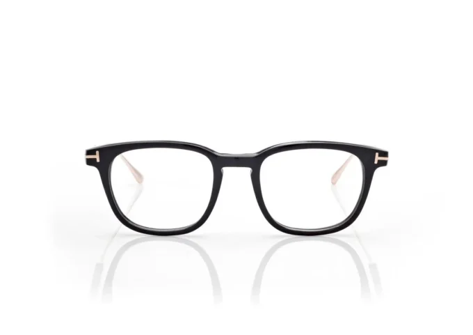 Lunettes de vue carrées en corne