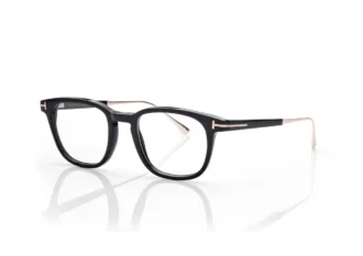 Lunettes de vue carrées en corne