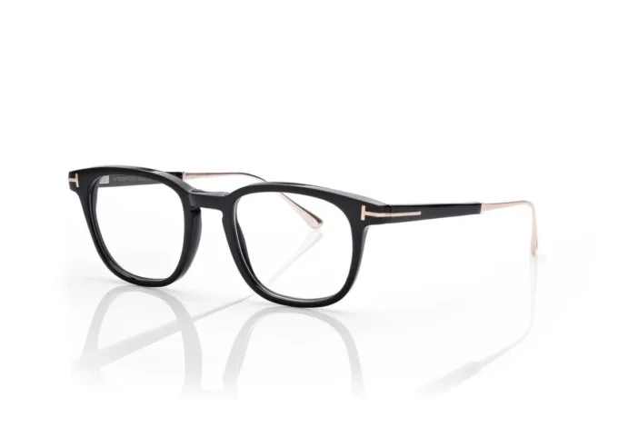 Lunettes de vue carrées en corne